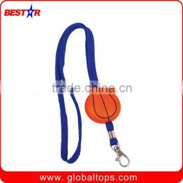 Lanyard with Stress Basketball