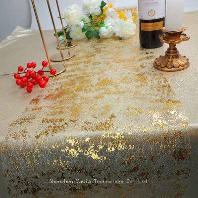 Polyester Glitter Metallic Gold Table Runner 11x108