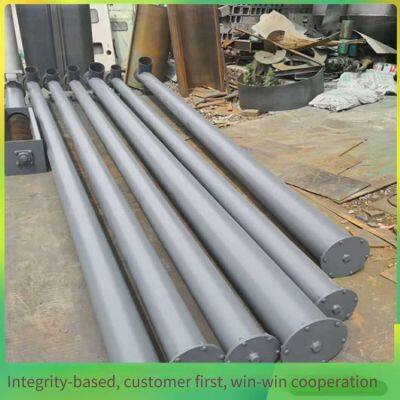 Large-angle Stainless Steel Screw Feeder, Round-tube Feeder for Rice Husks, 219-tube U-shaped Screw Elevator photo-2