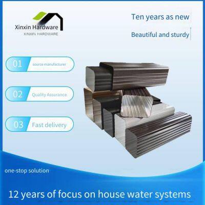 Алюминиевые сплавные дождевые трубы для строительных организаций, установка дренажных труб на наружных стенах зданий, цветные алюминиевые водостоки