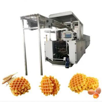Linha de produção de waffles moles de 2 toneladas por dia. Máquina automática de waffles moles
