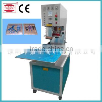 Toy blister packaging turn table heat sealing machine