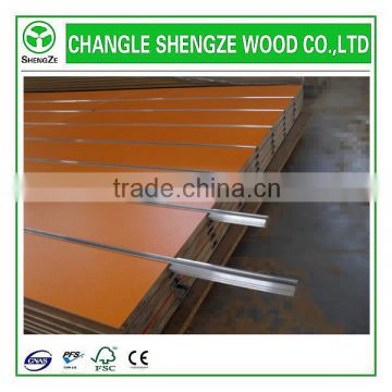 Melamine slot mdf Board/ T slot mdf + Aluminum in it