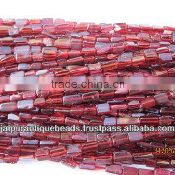 GARNET CUBE BEADS GEMSTONE