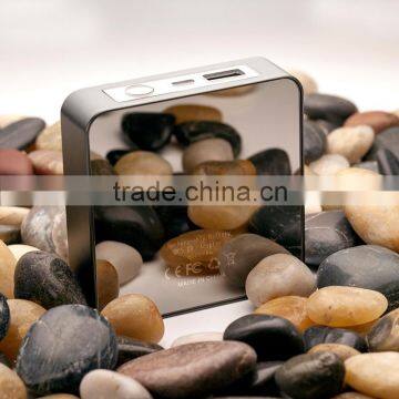 High Quality Mirror Panel USB Battery Power Bank With 6600mAh Polymer