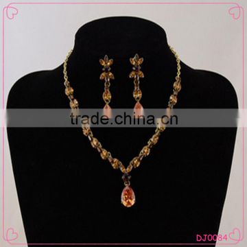 Elegant Italian Gold Plated Jewelry Set For Evening Dress Wholesale