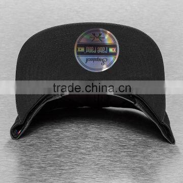 China Customize Adjust Metal Plate Logo Free Snapback Hat Wholesale photo-3