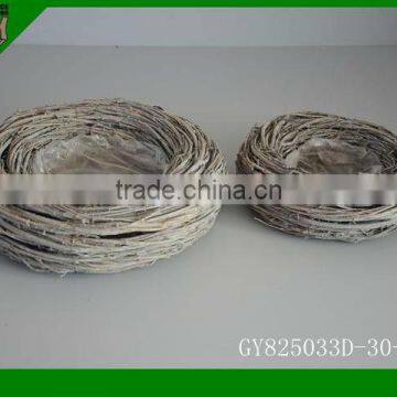 2014 natural material wooden Wreaths For Christmas deco