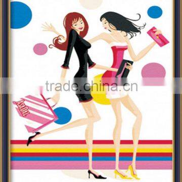 DIY digital modern girl oil painting for decor and gifts (20x30cm)