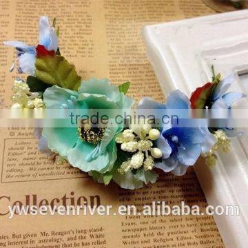 Sen is a Tire on Holiday Simulation Sisters Flower Bride Hair Bracelets Bridesmaid Wrist Wedding Turquoise Jewelry photo-6