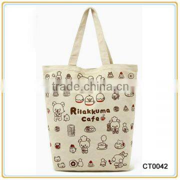 Promotional Custom Printed Gift Cotton Canvas Shopping Bag