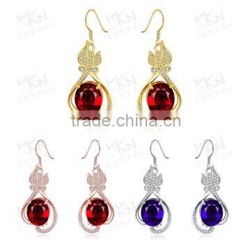 In stock high quality zircon earring gold plating earring