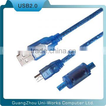 USB2.0 charger AM to mini usb 5pin cable