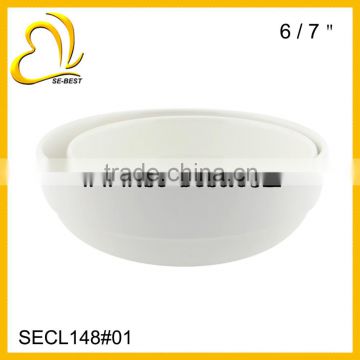 6"/ 7" PLASTIC ROUND BOWL; PLASTIC BOWL