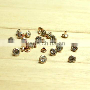 Cheap acrylic rivet for shoes, acrylic rhinestone rivet for belts