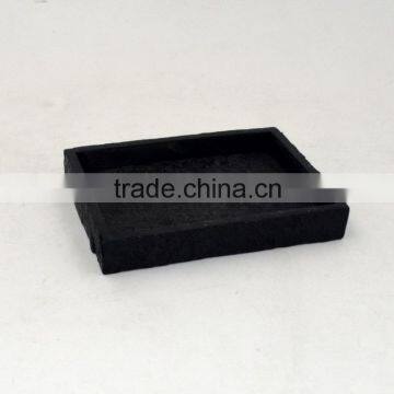 Black Rock Polyresin Bathroom Accessories Set for Hotel and Home photo-4