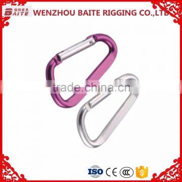 ALUMINUM SNAP HOOK D TYPE WITH PIN BT--248