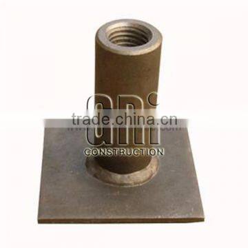 Flat plate lifting socket anchor