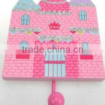 Castle-shaped Decorative Wooden Hanging Hook