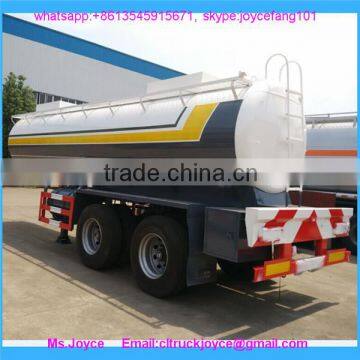 Tri Axle Acetic Acid Aluminium Alloy 35cbm Chemical Liquid Tanker Semi Trailer,35 Ton Chemical Liquid Tank Semi Trailer photo-4