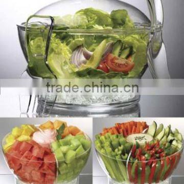 acrylic clear salad bowl/cold bowl