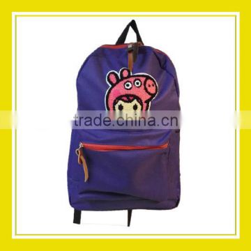 2016 New Arrival Products Bros Baby Rinne Custom Play Head Purple 600D Polyester School Backpack