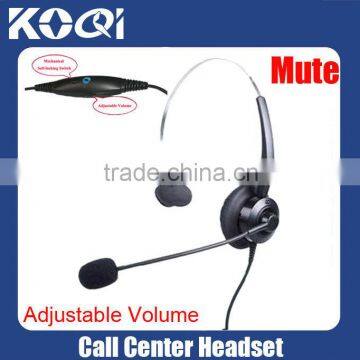 Hot sell RJ11 phone headset, noise canceling phone headset