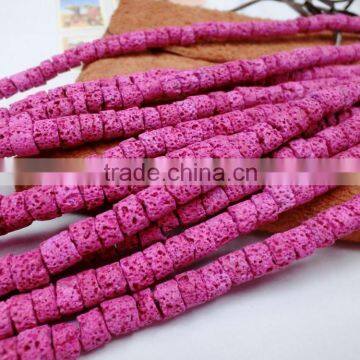 Natural Coral dyed beautiful color Loose cylinder Beads