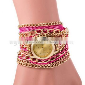 High Quality Cool fo Summer Decorative For ladies's Metal Chain Bracelet Quartz Watches