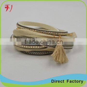 High quality crystal pave peacock charm bracelet