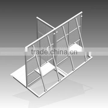 mojo barricade aluminum crowd barrier