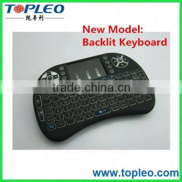 Wireless USB LED Backlit Keyboard for TV Box Computer