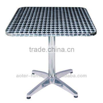 Morden Outdoor square aluminum restaurant camping table