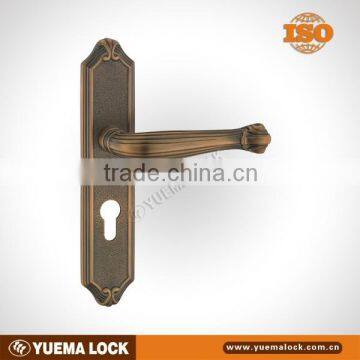 Brass Panel Mortise Door Locks Antique Rose finish