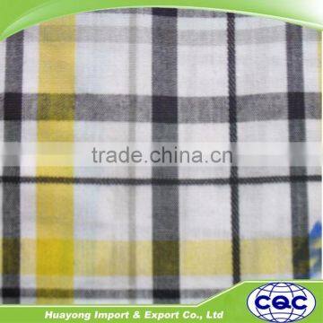 China supplier cotton madras plaid shirt fabric