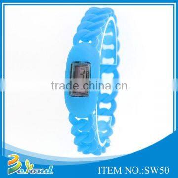 Customized personalized silicone bracelets watch