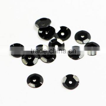 balck color sales promotion loose PVC round flat sequin