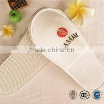 Hotel Customized Logo Printing Cotton Velour Slipper for Star Hotels Bathroom Slippers photo-3