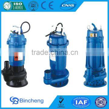 Submersible sewage pump for pool trash pump