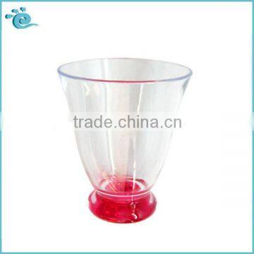 Double color personalized clear plastic cups