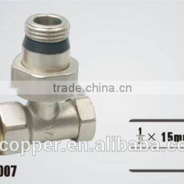 Hot forging male and female brass radiator valves
