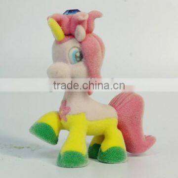 cheap horse little pony flocking toys