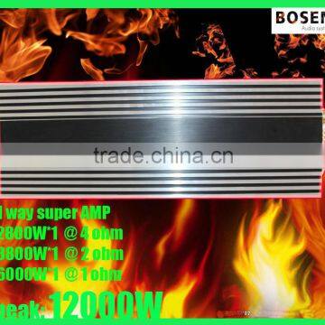 car speaker amplifier 1 way digital professional type D in car/barge/ houseboat