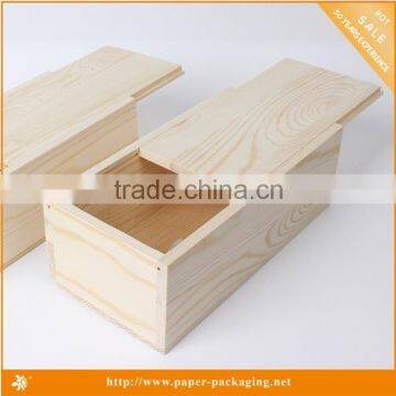 OEM Custom Wholesale Wooden Wine Boxes with Sliding Lid