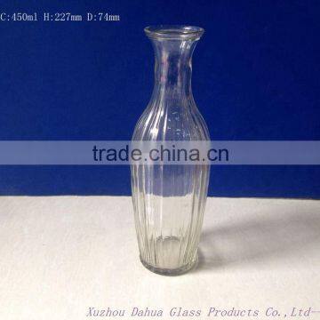 450ml clear glass vase wholesale dahua