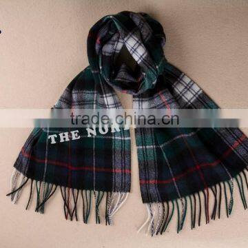 Wool Cashmere Scottish Tartan Scarf