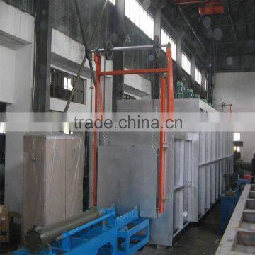 Large loading capacity pusher type quenching electric resistance furnace