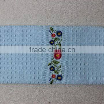 Custom Solid Colorful Waffle Tea Towels 100% Cotton 2016 With Embroidery photo-5