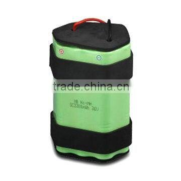 NiMH Rechargeable Battery Pack with High-quality 36V, Made with 30 x 3,300mAh Cylindrical SC Cells
