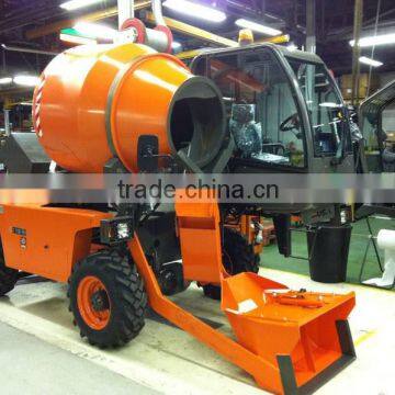 2016 TOBEMAC 4 *4 wheel drived mobile concrete mixing truck with front loader